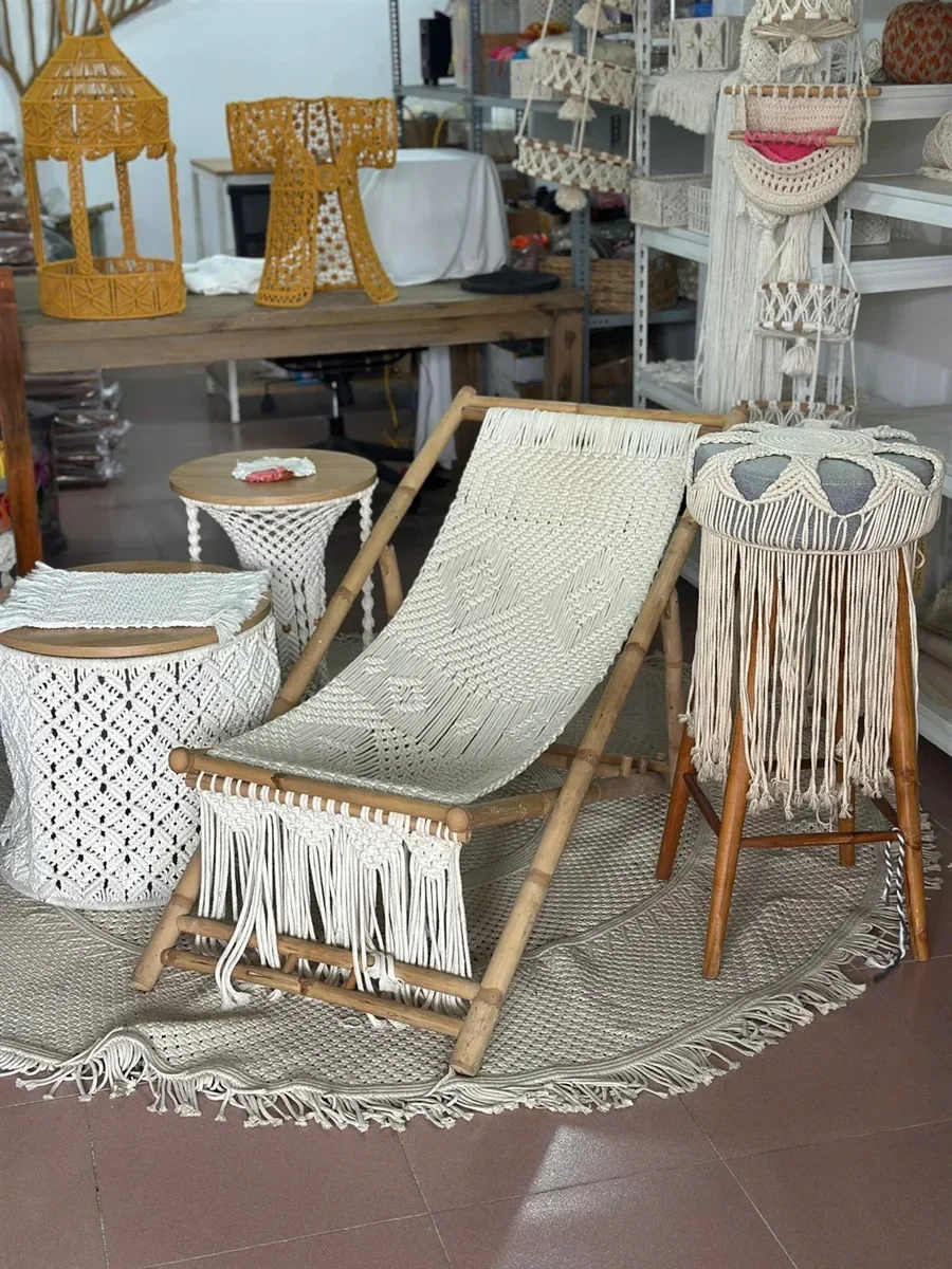 Décoration et paniers en fibres naturelles