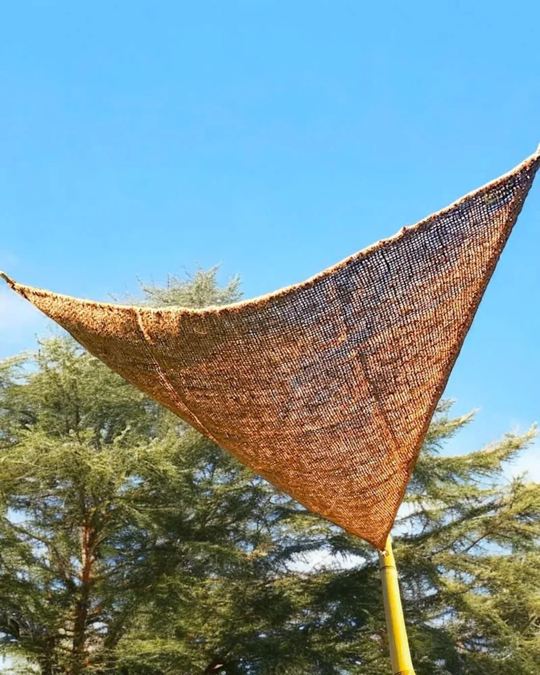 Voile d'ombrage en fibre de coco