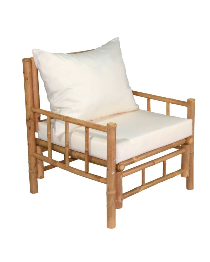 Table carrée bambou