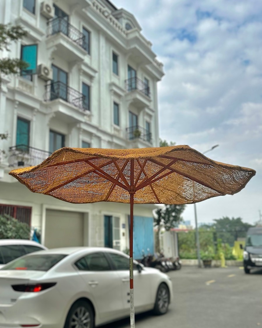 Parasol coco pied bambou