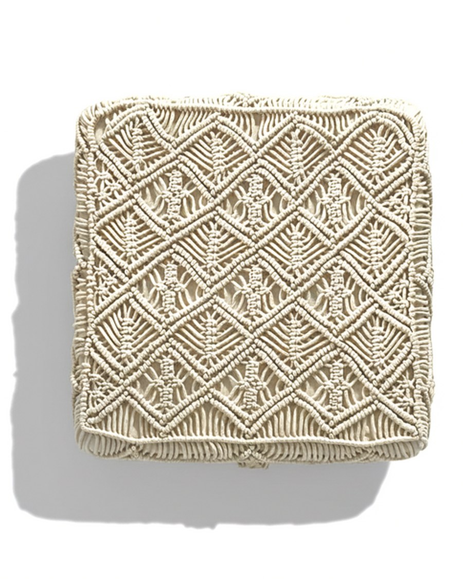 Coussin macramé